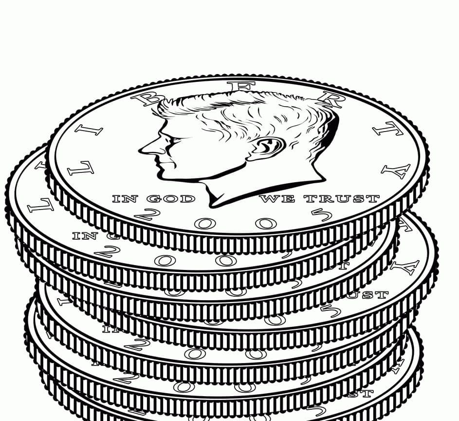 Dibujos de Dibujar Dinero gratis para niños para colorear