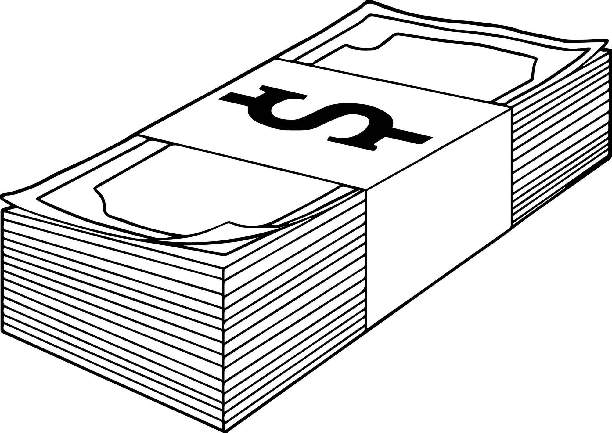 Dibujos de Dibujar Dinero Imprimible para niños para colorear