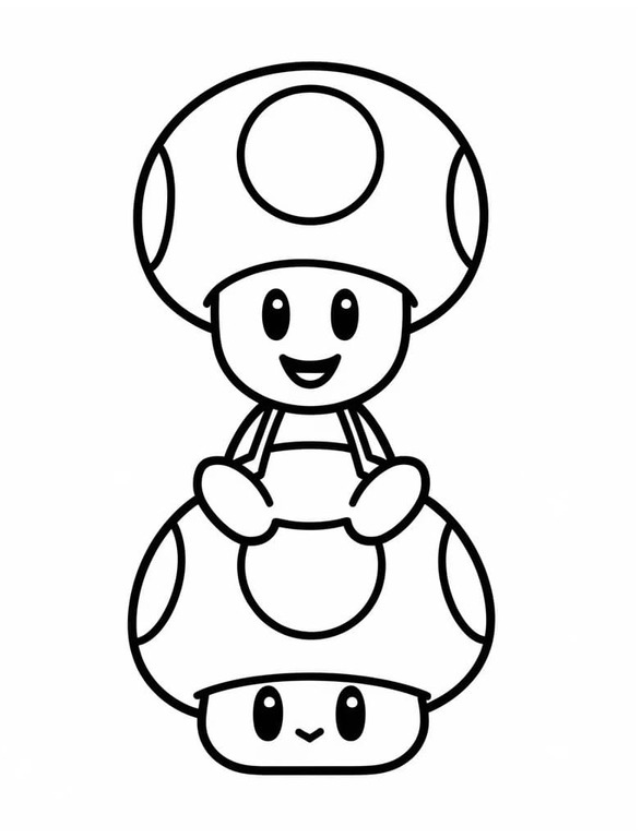 Dibujos de Dibujar divertido Toad para colorear