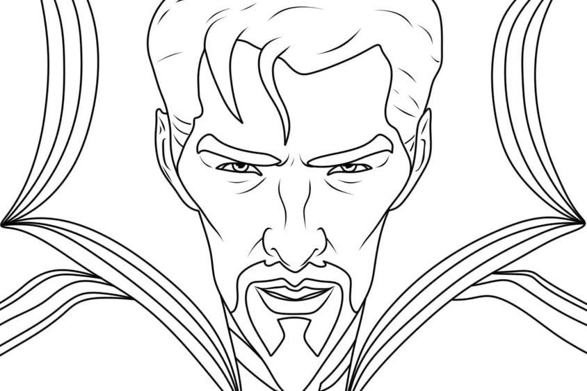 Dibujos de Dibujar Doctor Strange 3 para colorear