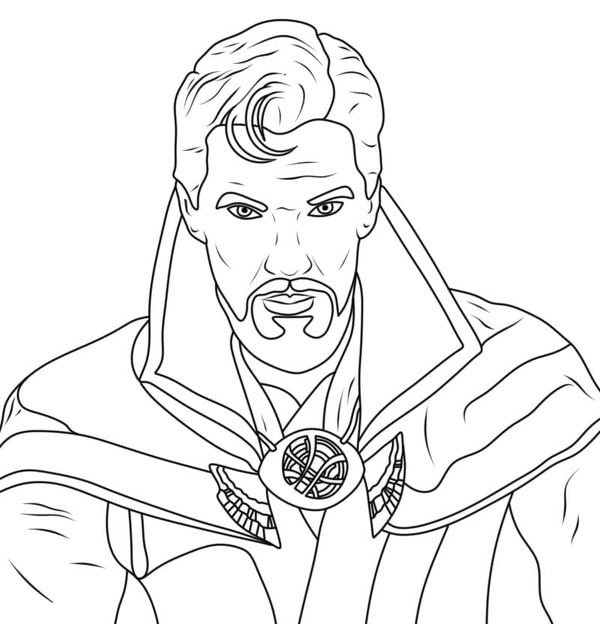 Dibujos de Dibujar Doctor Strange chulo para colorear