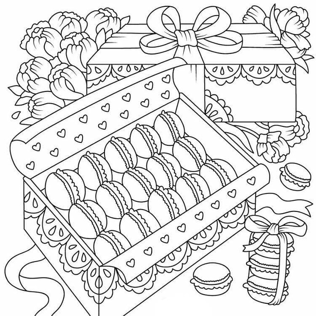 Dibujos de Dibujar Dulces muy fácil para colorear