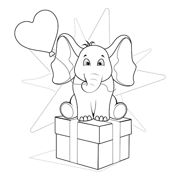Dibujos de Dibujar Elefante 5 para colorear