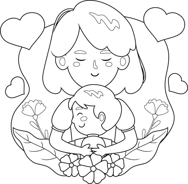 Dibujos de Dibujar Empatía sencillo en niños para colorear