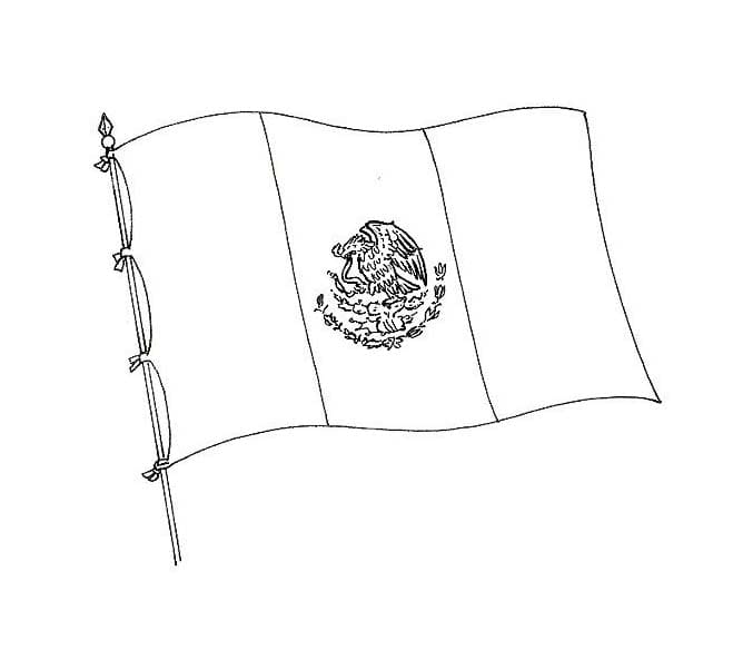 Dibujos de Dibujar Escudo de México Básico para colorear