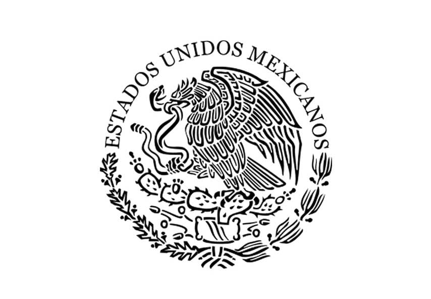 Dibujos de Dibujar Escudo de México gratis para colorear