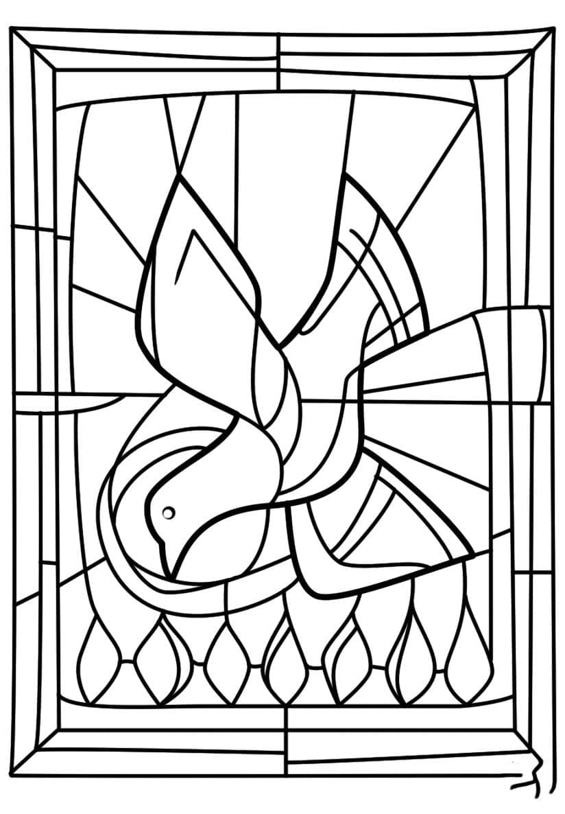 Dibujos de Dibujar Espíritu Santo básico para colorear