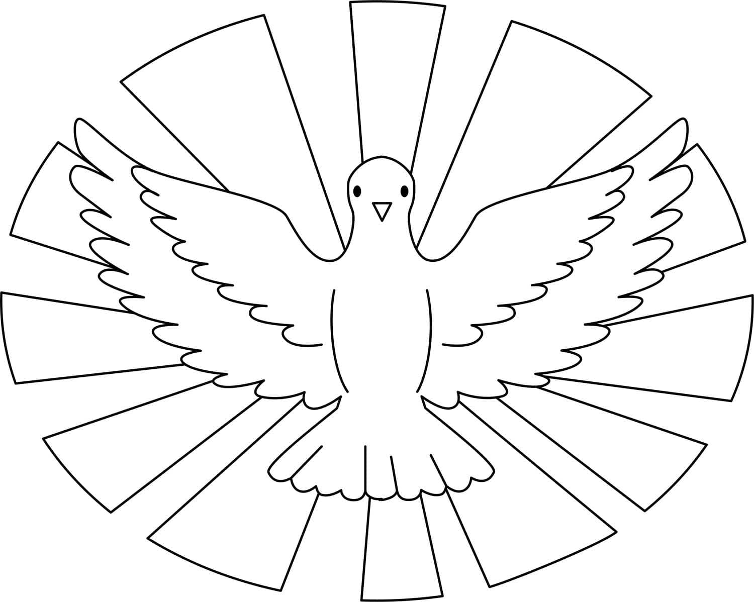 Dibujos de Dibujar Espíritu Santo fácil para colorear