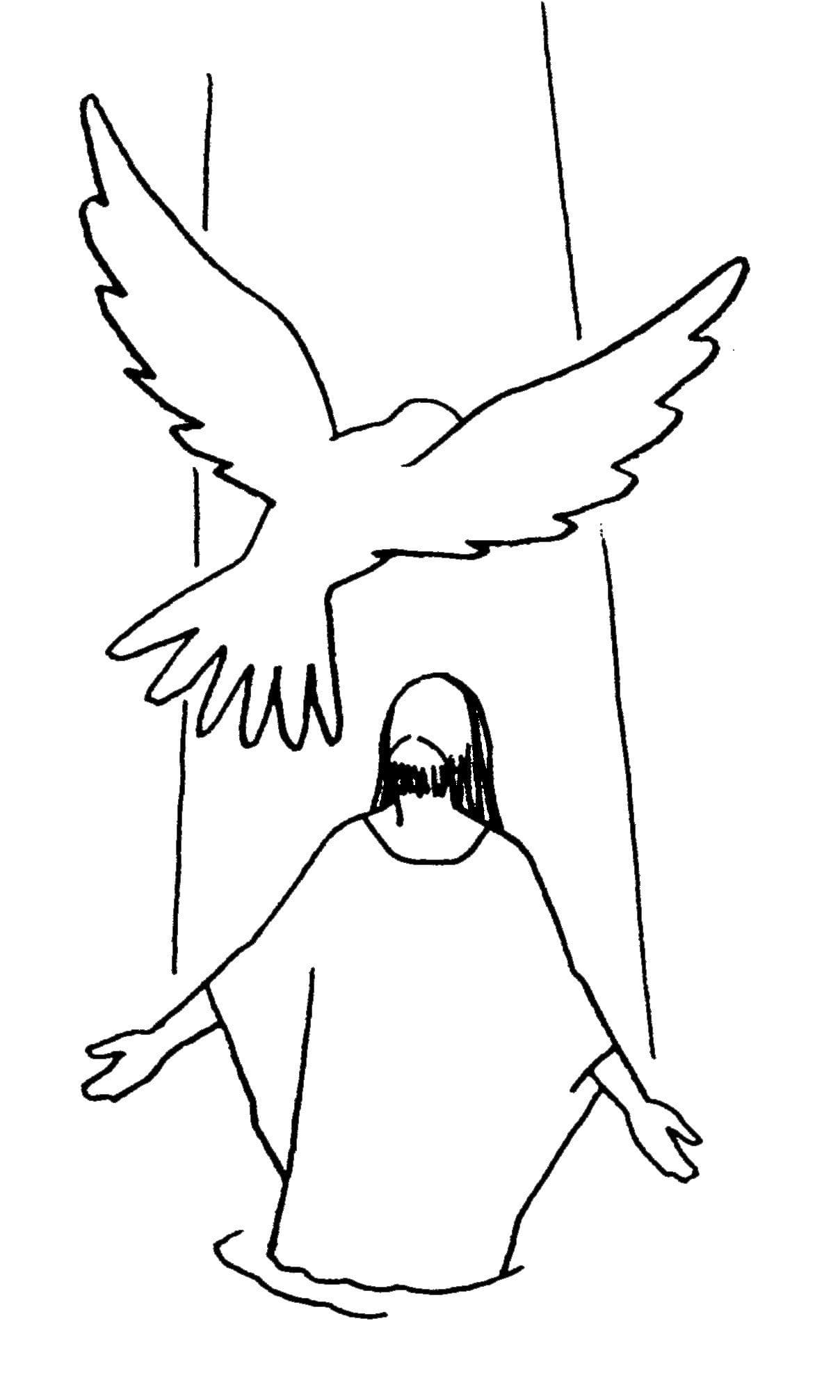 Dibujos de Dibujar Espíritu Santo imprimible gratis para colorear