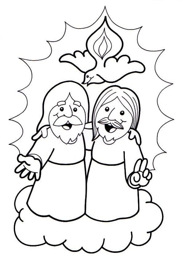 Dibujos de Dibujar Espíritu Santo imprimible para colorear
