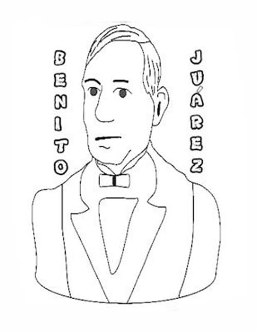 Dibujos de Dibujar fácil Benito Juárez para colorear