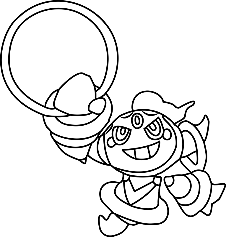 Dibujar Feliz Pokémon Hoopa para colorir