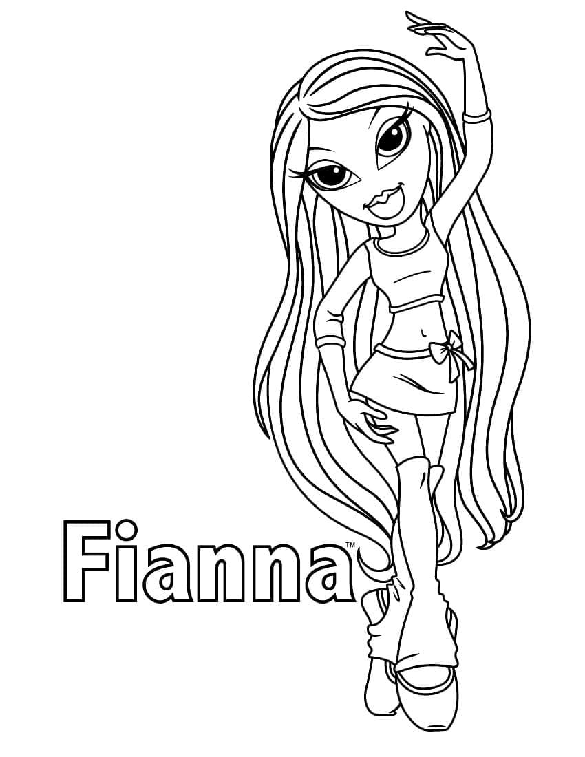 Dibujos de Dibujar fianna bratz para colorear