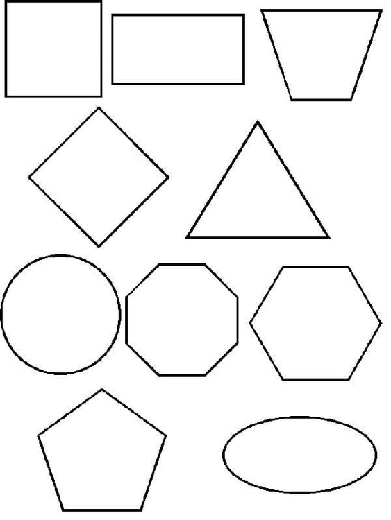 Dibujar Figuras Geometricas gratis para colorir
