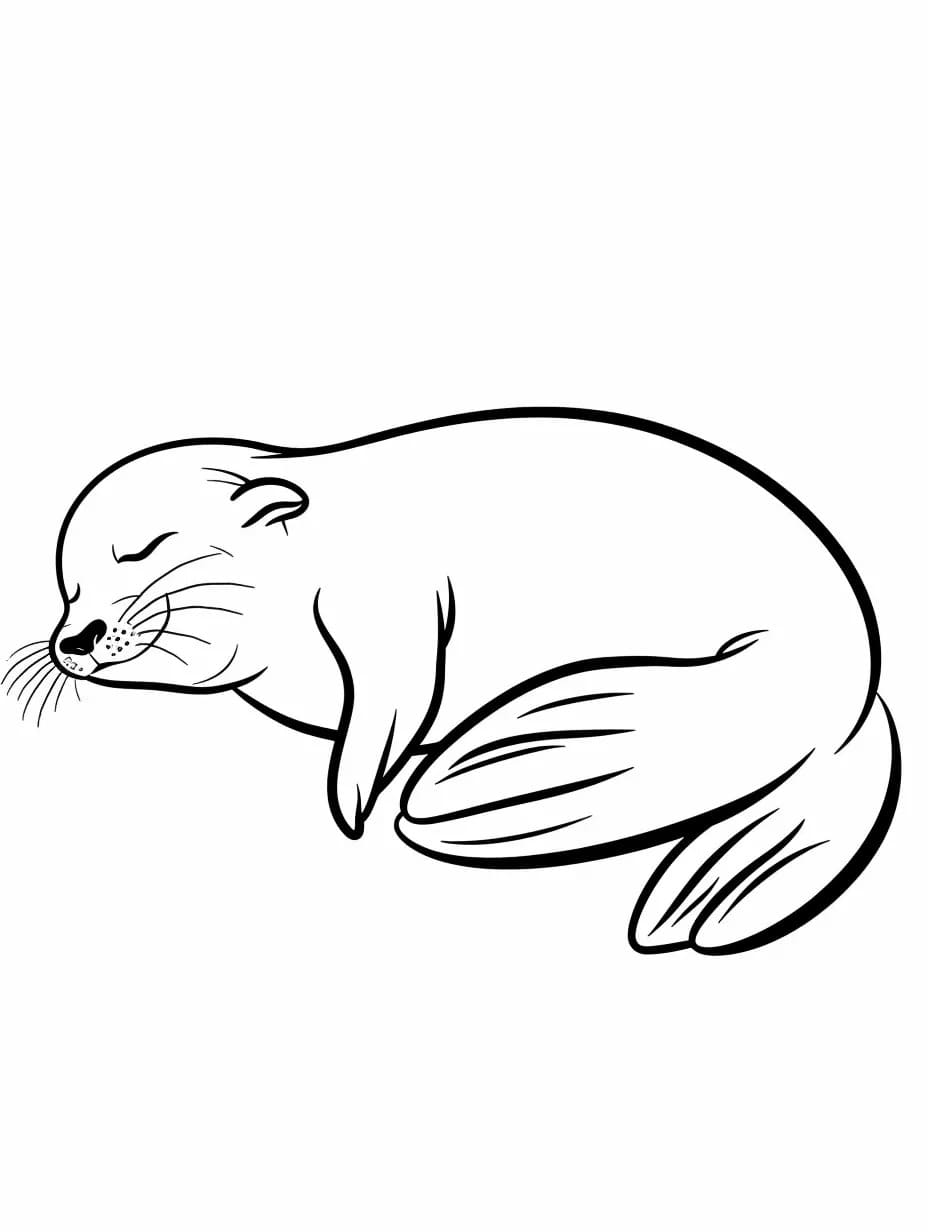 Dibujos de Dibujar Foca 7 para colorear