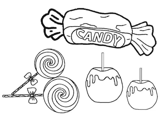 Dibujos de Dibujar forma sencilla dulces para colorear