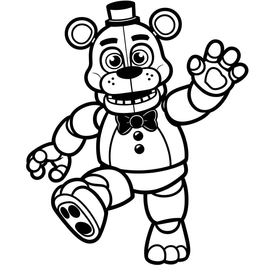 Dibujos de Dibujar Freddy Fazbear 1 para colorear