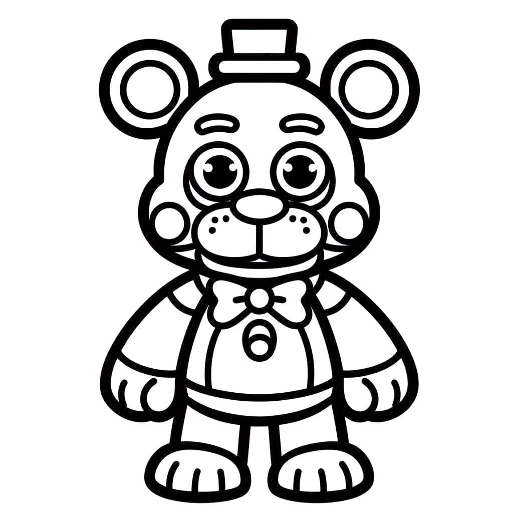 Dibujos de Dibujar Freddy Fazbear 3 para colorear