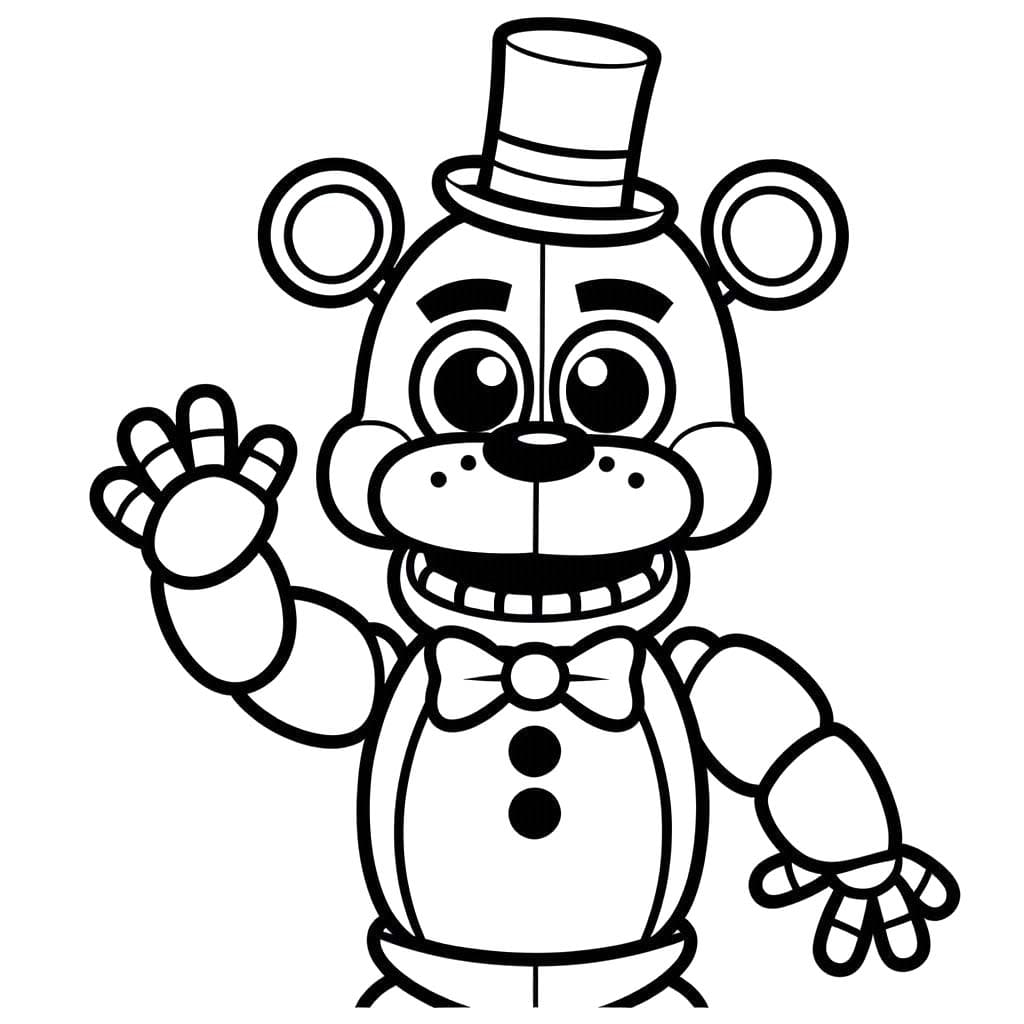 Dibujos de Dibujar Freddy Fazbear 5 para colorear