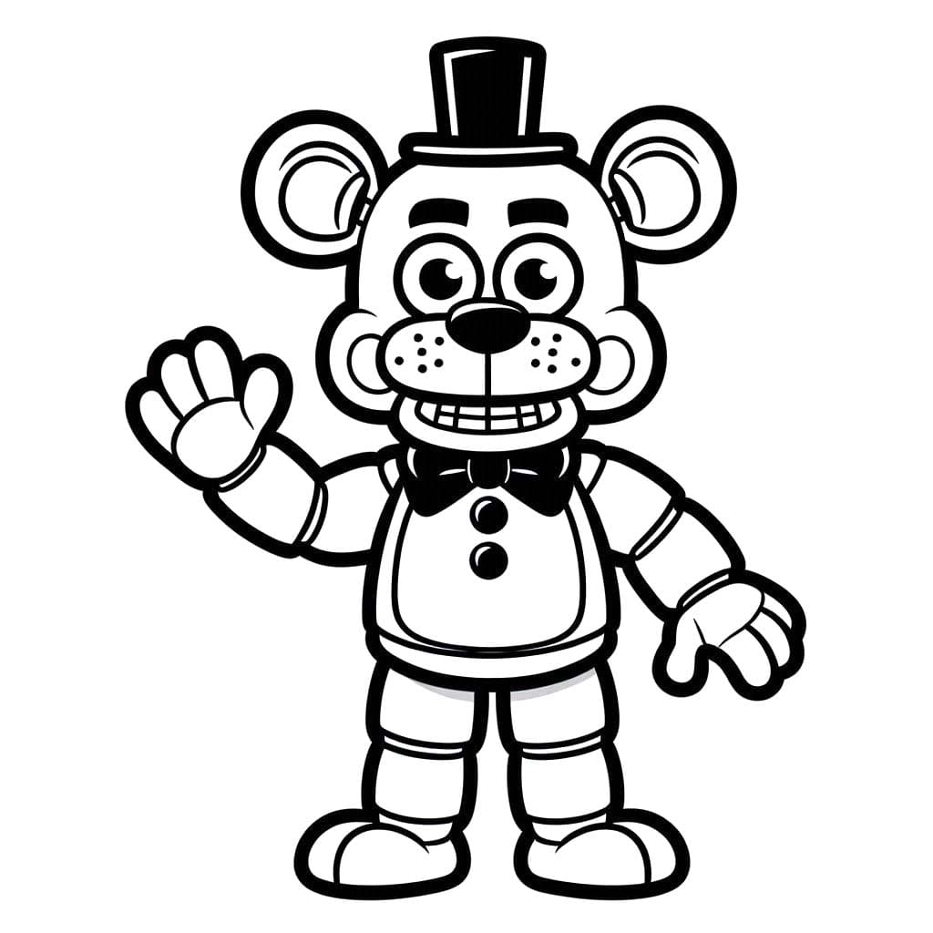 Dibujos de Dibujar Freddy Fazbear 6 para colorear