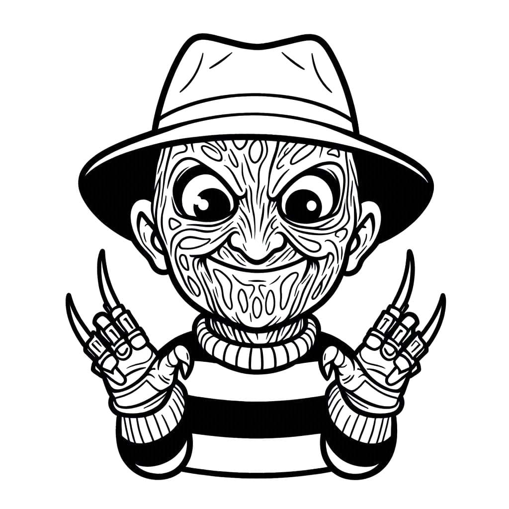 Dibujos de Dibujar Freddy Krueger 2 para colorear