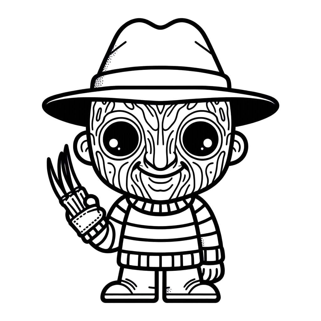 Dibujos de Dibujar Freddy Krueger 4 para colorear