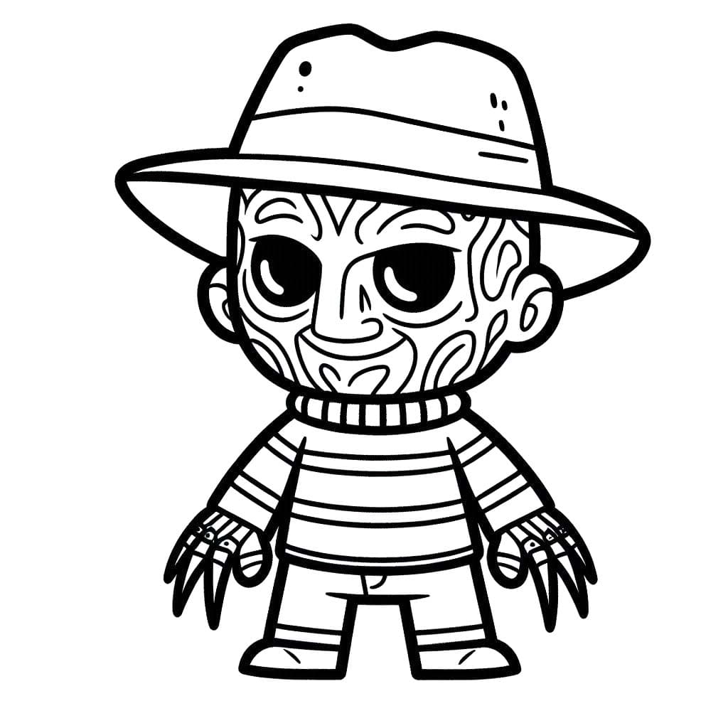 Dibujos de Dibujar Freddy Krueger 5 para colorear
