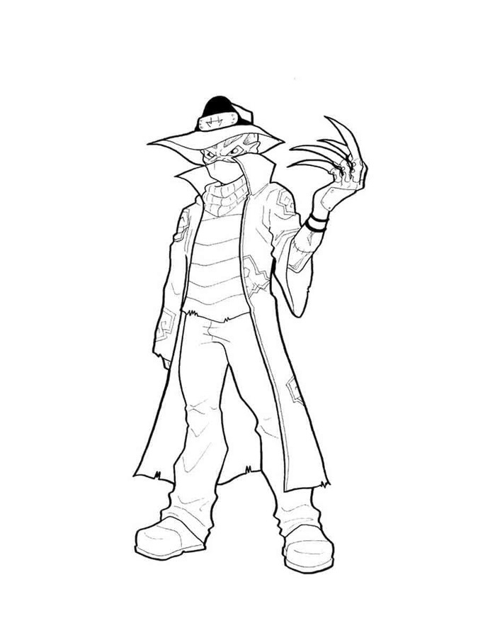 Dibujos de Dibujar Freddy Krueger Fácil para colorear