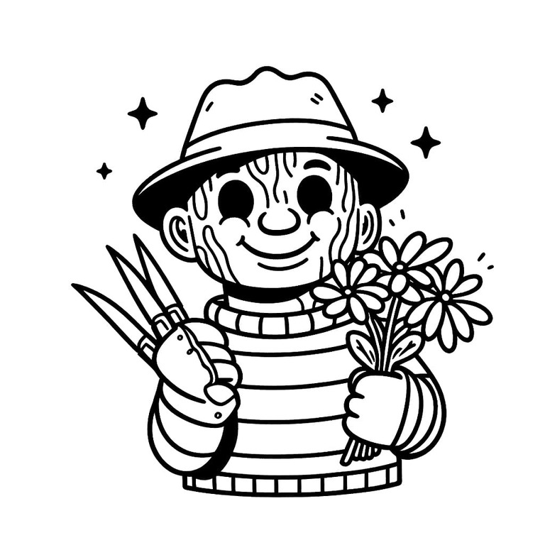 Dibujos de Dibujar Freddy Krueger Gratis para niños para colorear