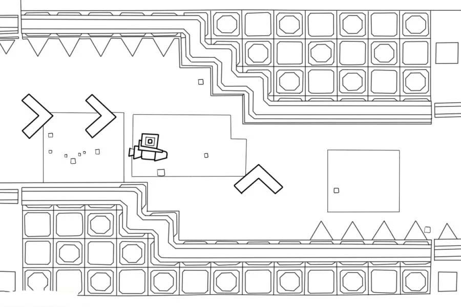 Dibujar Geometry Dash fácil para colorir