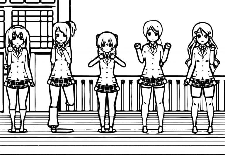 Dibujos de Dibujar Glitter Force chicas para colorear