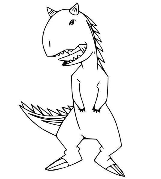 Dibujos de Dibujar gratis Carnotaurus para colorear