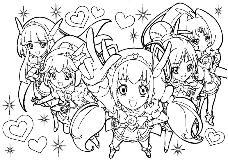 Dibujos de Dibujar gratis Glitter Force para colorear