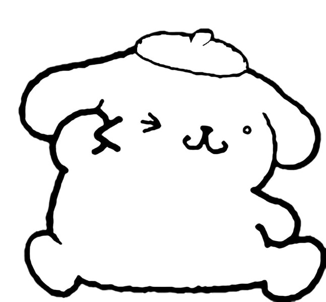 Dibujos de Dibujar gratis Pompompurin imprimir para colorear