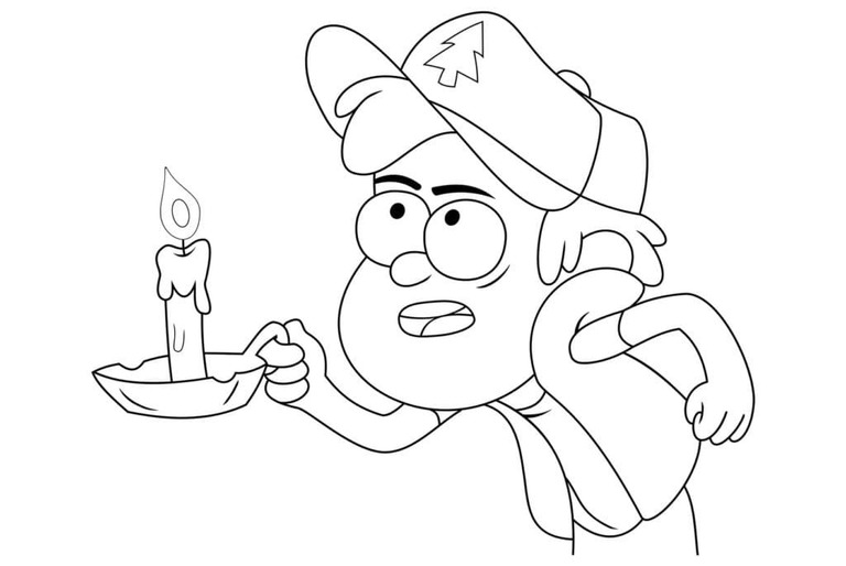 Gravity Falls para colorear