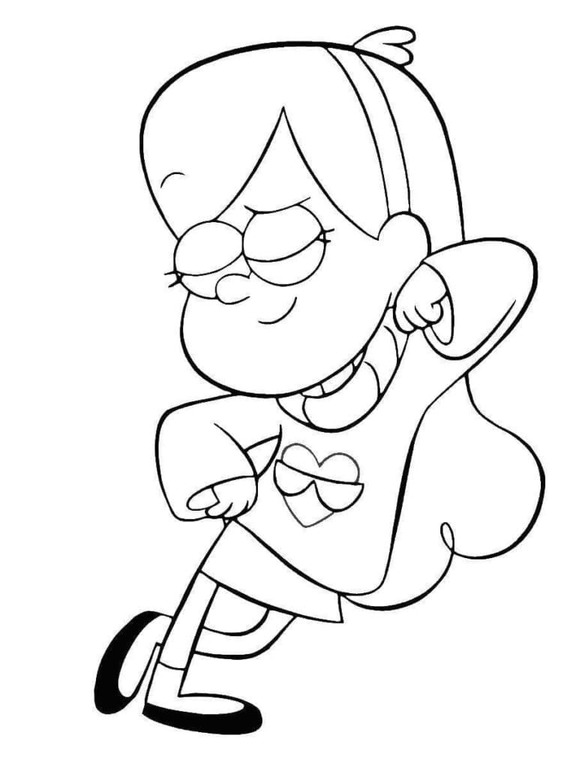 Dibujos de Dibujar Gravity Falls Mabel Pines para colorear