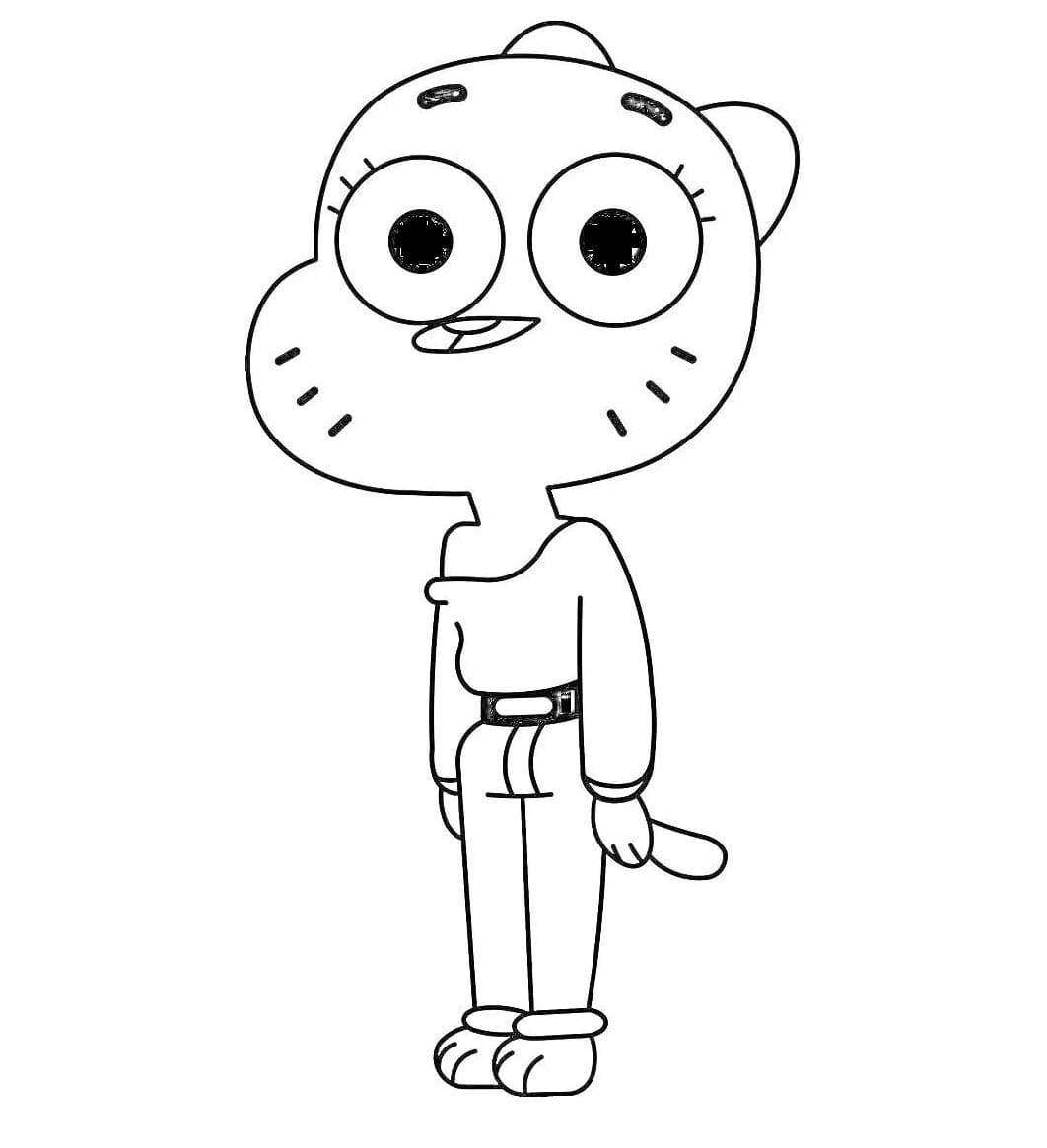 Dibujos de Dibujar Gumball 1 para colorear