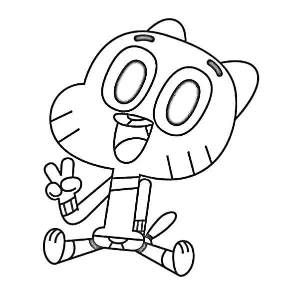 Dibujos de Dibujar Gumball 2 para colorear