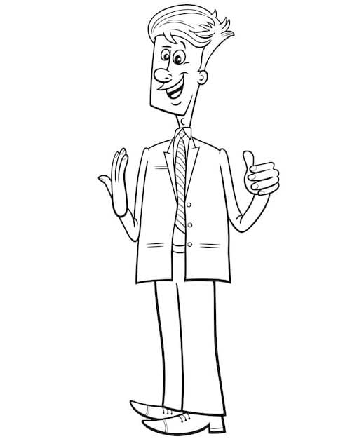Dibujos de Dibujar Hombre Imprimible para niños para colorear