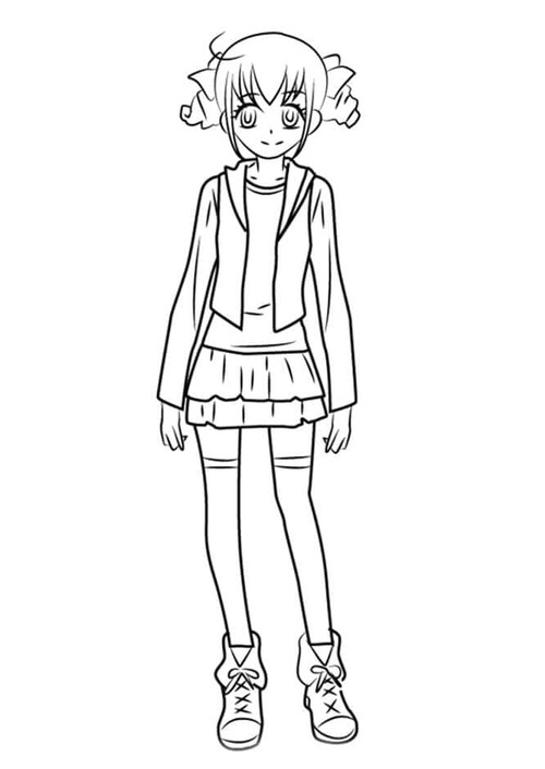 Dibujos de Dibujar Hoshizora Miyuki de Glitter Force para colorear