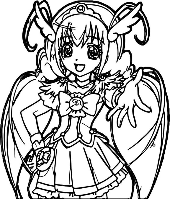 Dibujos de Dibujar Hoshizora Miyuki Glitter Force para colorear