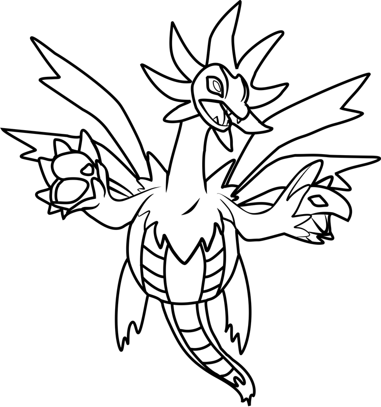 Dibujos de Dibujar Hydreigon de Pokémon para colorear