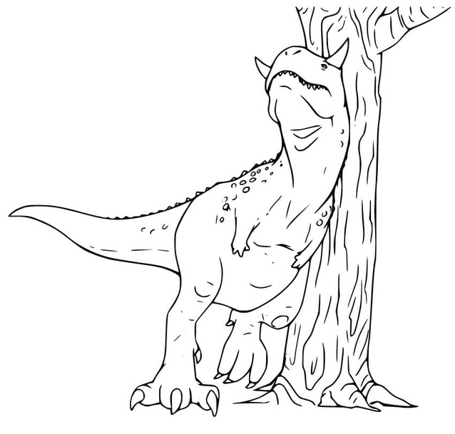 Dibujos de Dibujar imagen de Carnotaurus para colorear