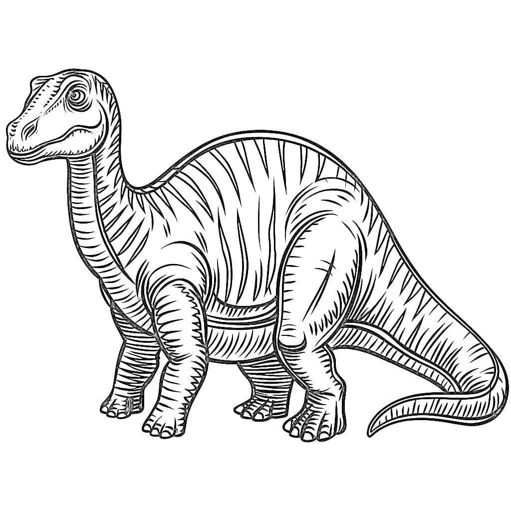 Dibujar imagen de dinosaurio para colorir