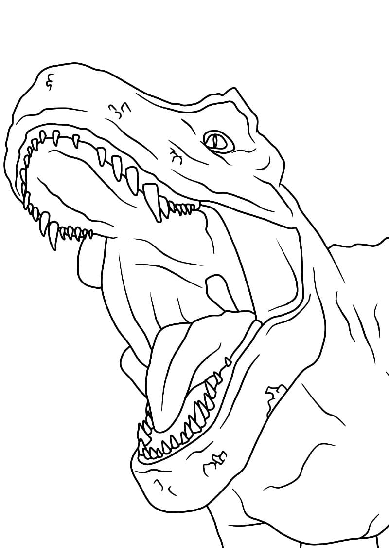 Dibujos de Dibujar imagen de Jurassic World para colorear