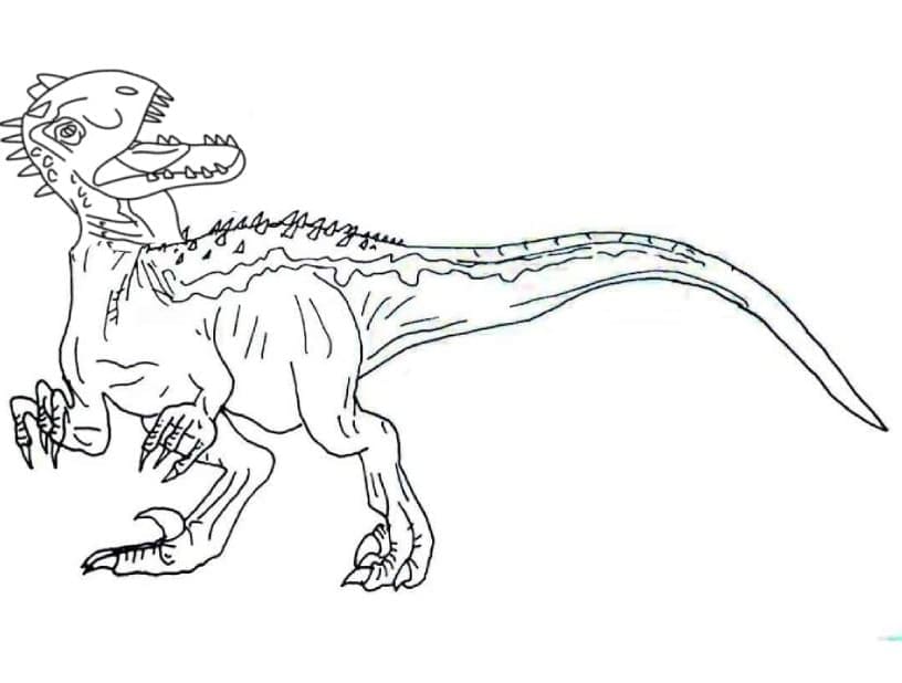 Dibujos de Dibujar Indoraptor Jurassic World para colorear