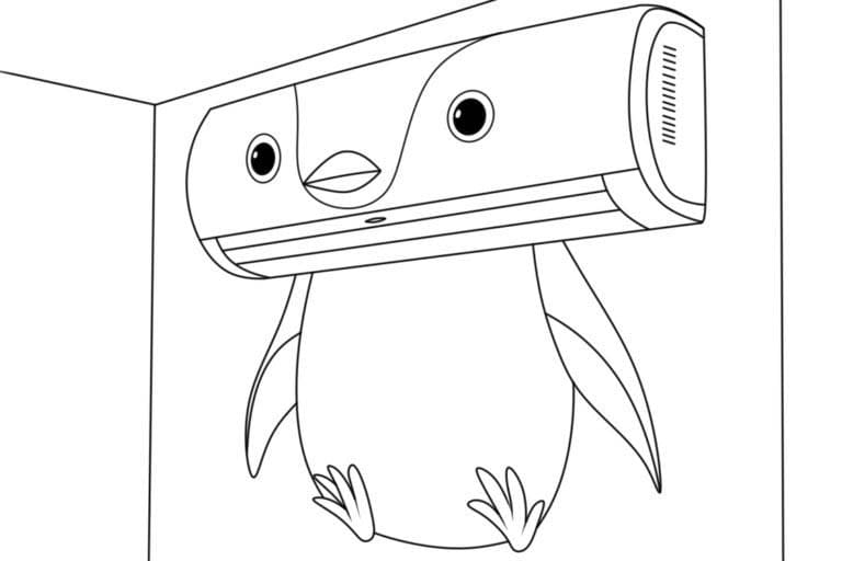 Dibujos de Dibujar Italian Brainrot Penguinator Thermoregulator para colorear