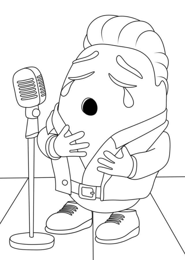 Dibujos de Dibujar Italian Brainrot Potato Brain Rot para colorear
