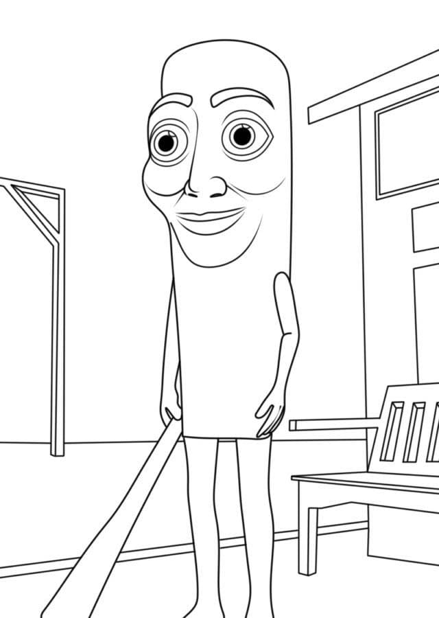 Dibujos de Dibujar Italian Brainrot Tung Tung Tung Sahur para colorear