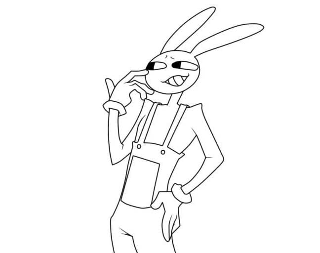 Dibujar Jax en niños para colorir